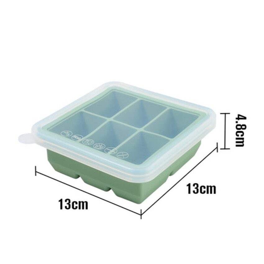 Baby Food and Breast Milk Freezer Tray - 6 Compartments